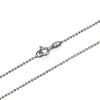 9ct White Gold Slim Ball Chain