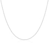 9ct White Gold Slim Ball Chain