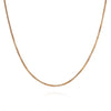 9ct Rose Gold 36 Diamond Cut Box Belcher Chain
