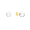 9ct Yellow Gold Pearl Stud Earrings