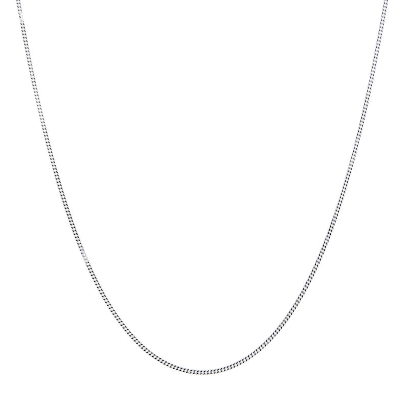 Platinum 35 Diamond Cut Curb Chain