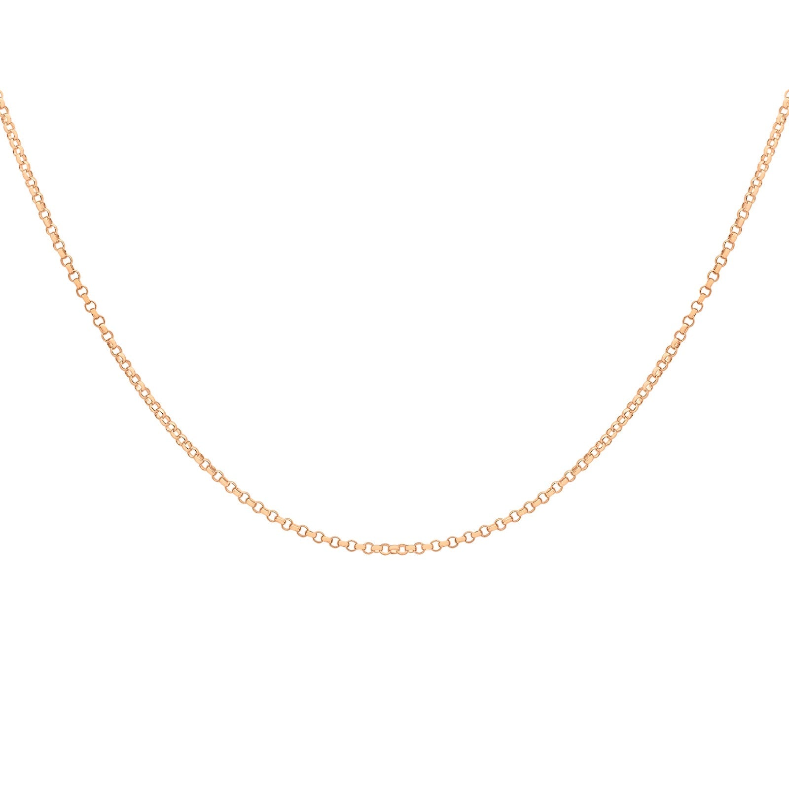 18ct Rose Gold 45 Round Belcher Chain