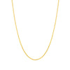 18ct Yellow Gold Slim Lobster Clasp Spiga Chain