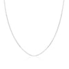 9ct White Gold 16 Diamond Cut Twist Slim Curb Chain